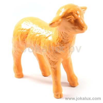 Schaap Beeld Lam 30cm oranje