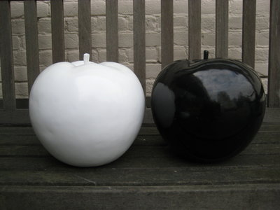 appel zwart  polyester 45cm
