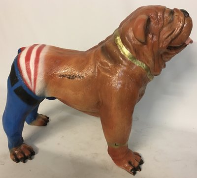 Engelse Bulldog Tattoo Spike kunst beeld -hond