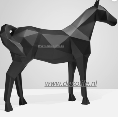 Paard kunst beeld life size Origami