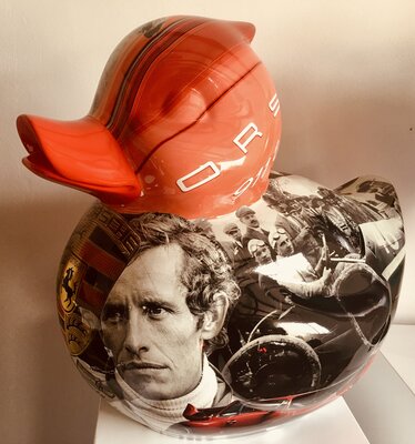 Badeend  Ducky racing team kunst design