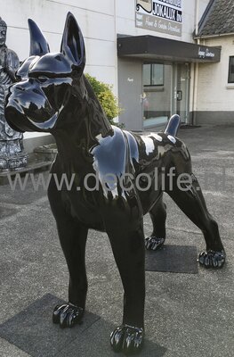 Boxer beeld hond XXXL polystone 190cm