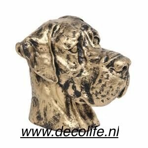 Duitse Dog decoratie beeld Gebronsd