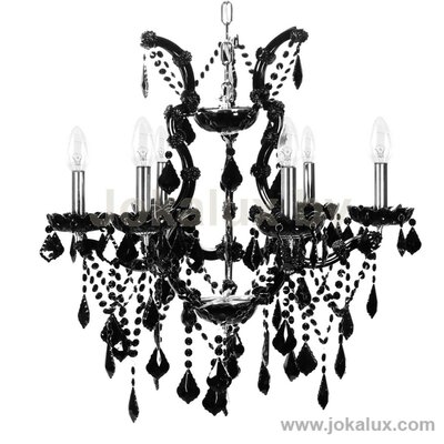Verlichting  Kroonluchter Murano hang lamp smokey glas
