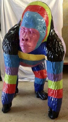 Aap Gorilla   Bokito kunst beeld Bohemian design