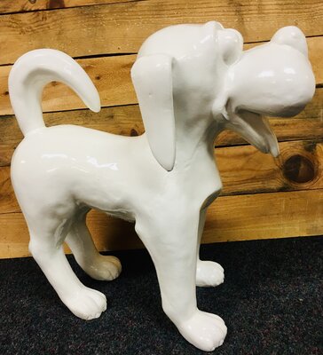 hond  woenzel 40cm wit