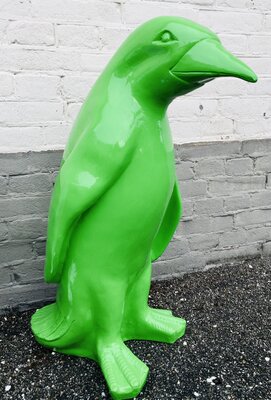 pinquin groen polyester pinguin beeld