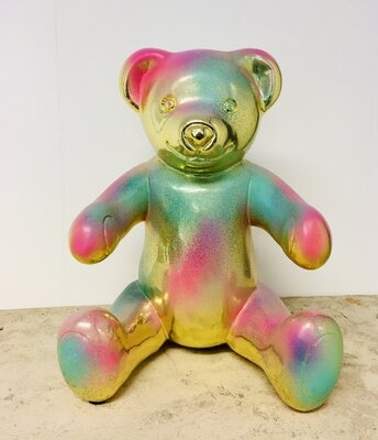 Teddy beer Tre Belle  zittend - gold design