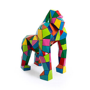 gorilla origami kunst beeld