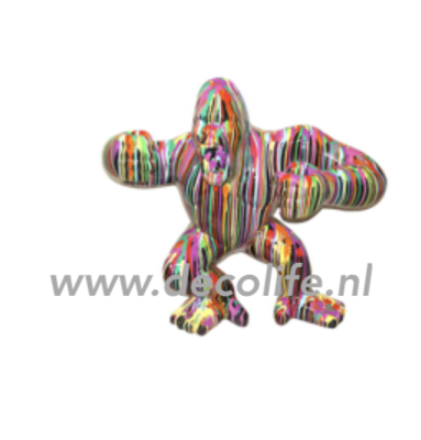 aap gorilla staand kunsthars  beeld stripes *****