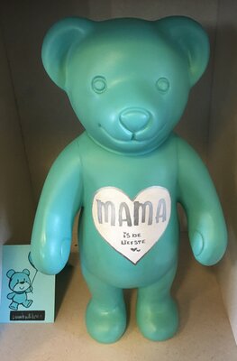 Teddy beer polyester beeld handgemaakt