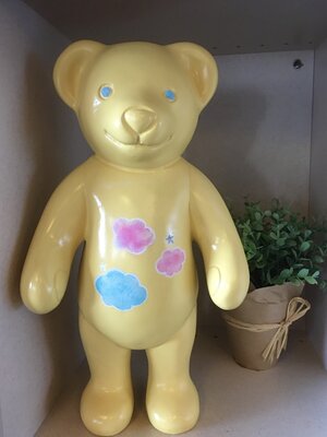 Teddy beer polyester beeld handgemaakt