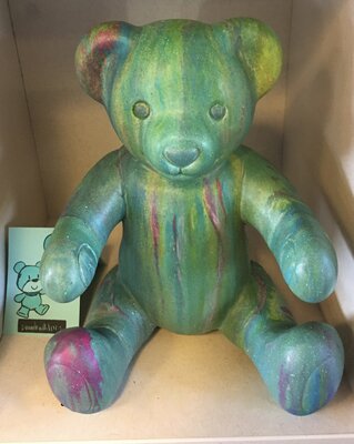 Teddy beer polyester beeld handgemaakt