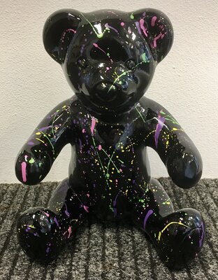 Teddybeer Britty kunstbeeld zittend - splash design