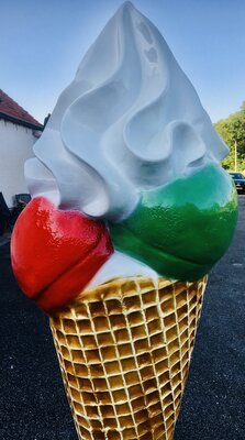 IJshoorn Wandijshoorn Tricolore met wandbeugel