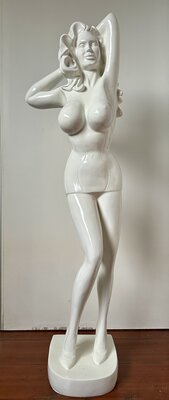 Marilyn Pin Up Girl beeld wit