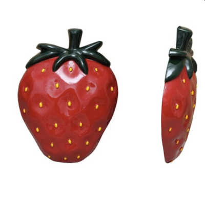 Aardbei decoratie wandmodel 100cm