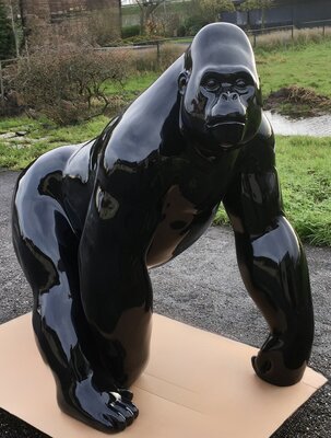 Gorilla Fury abstract design  kunst beeld