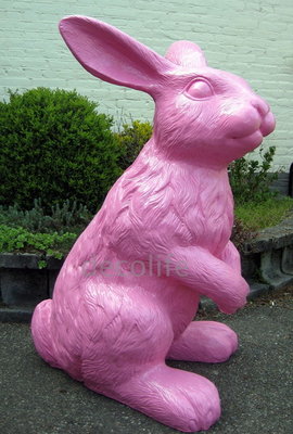 haas konijn XXL polyester kunst beeld