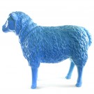 schaap kunst blauw 80 cm