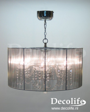 Verlichting Organza Hang Lamp Crystal Halogeen