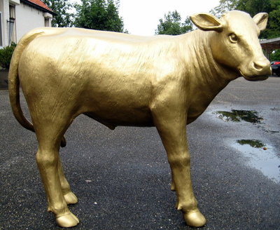 gouden kalf 90cm polyester