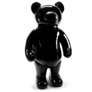 Teddy Beer polyester beeld zwart staand