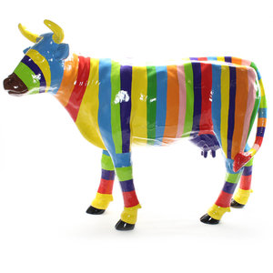 kunst koe bohemien polyester beeld - Dé en decoratie webshop